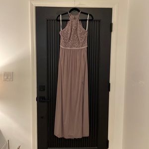 David’s Bridal bridesmaid dress in Portobello